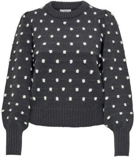 Pull JDYSIGRID LIFE L/S ONECK PUFFDOT PUL KNT 15304813 Gris - JACQUELINE de YONG - Modalova