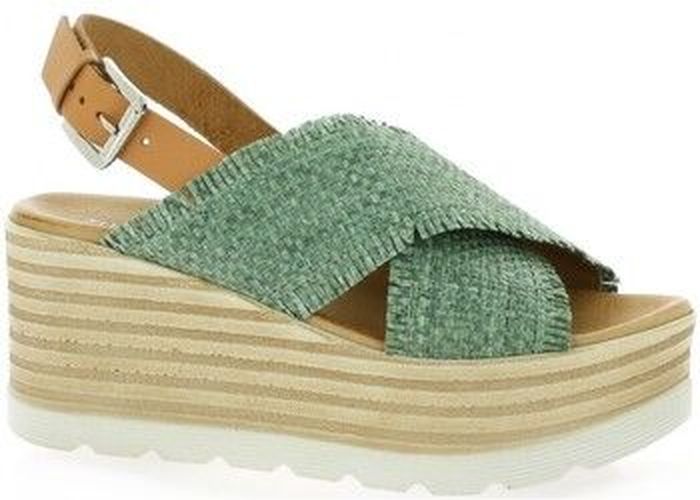 Sandales Espadrille toile Kaki - Elizabeth Stuart - Modalova