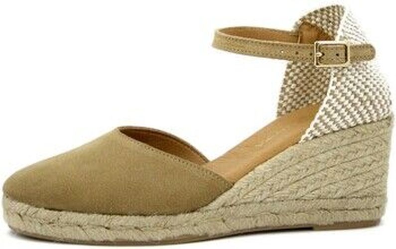 Espadrilles Chaussures, Espadrillas en daim, Talon compensé-2413001 Beige - Pregunta - Modalova
