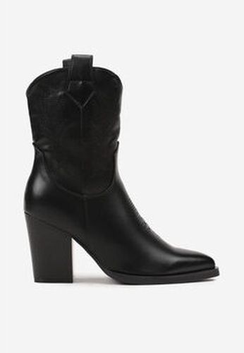 Boots Santiags s en simili- cuir, Noir Noir - Vera Collection - Modalova