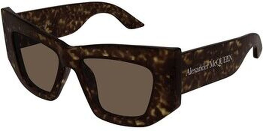 Lunettes de soleil AM0448S Lunettes de soleil, Havana/Marron, 53 mm Marron - McQ Alexander McQueen - Modalova