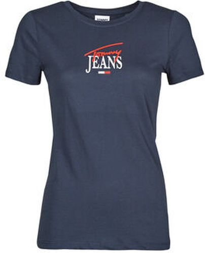 T-shirt TJW SKINNY ESSENTIAL LOGO 1 SS Marine s - Tommy Jeans - Modalova