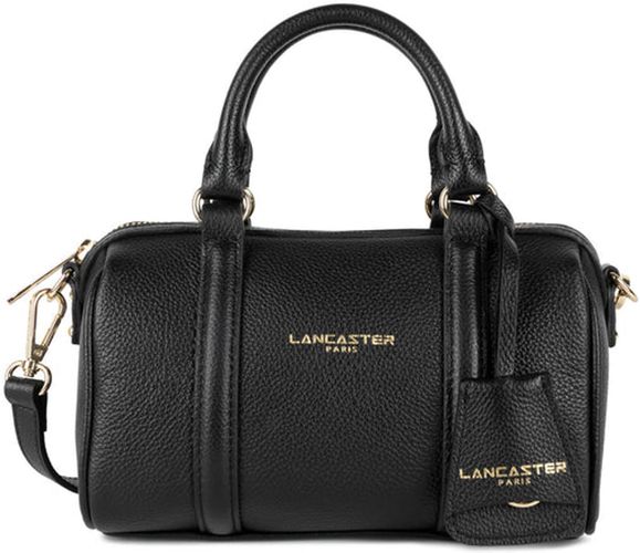 Petit sac polochon en cuir Milano Ana Noir - Lancaster - Modalova