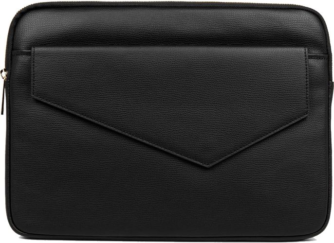 Pochette ordinateur en cuir Zoé Noir - Lancaster - Modalova