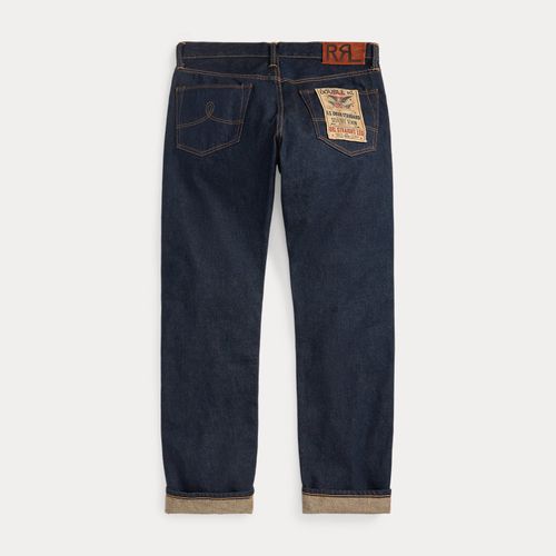 Jean droit selvedge avec délavé unique - RRL - Modalova