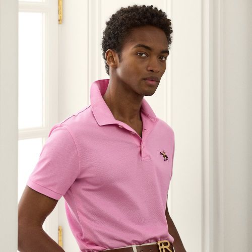 Polo en piqué Custom Slim Fit - Purple Label - Modalova