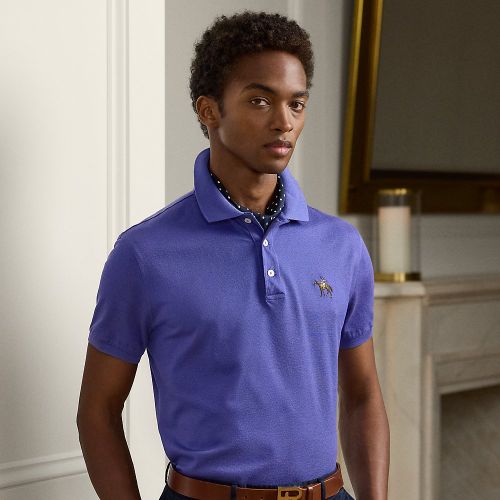 Polo en piqué Custom Slim Fit - Purple Label - Modalova