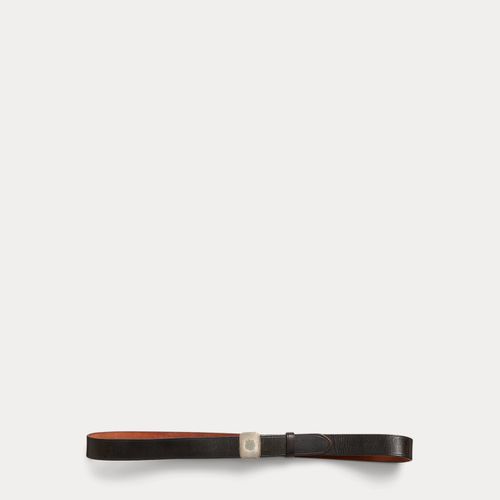 Ceinture en cuir à boucle coulissante - RRL - Modalova