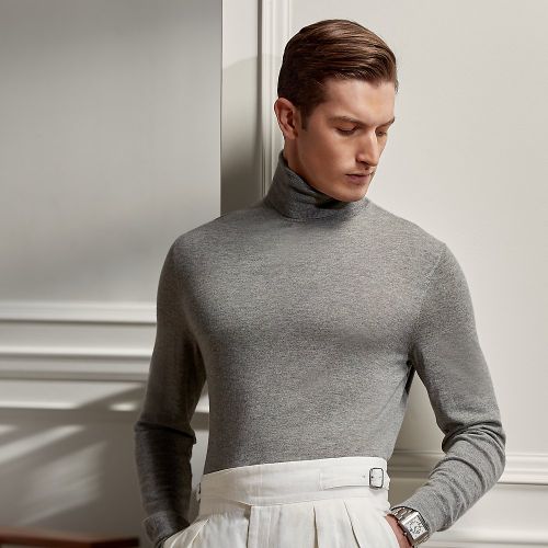 Pull à col roulé en cachemire - Purple Label - Modalova