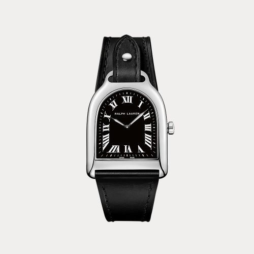 Modèle petite en acier cadran blanc - Ralph Lauren - Modalova