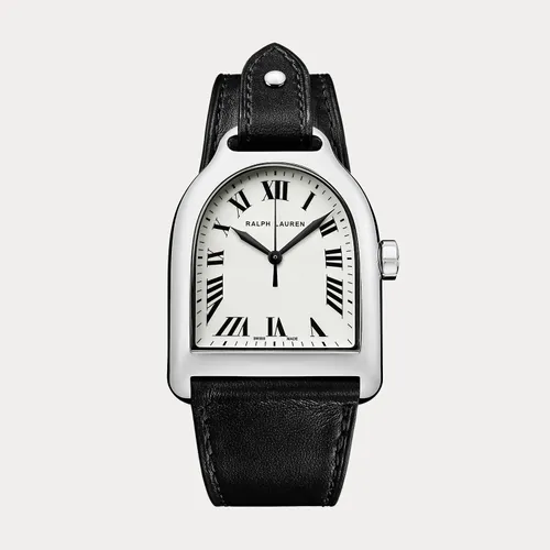 Modèle large en acier cadran blanc - Ralph Lauren - Modalova