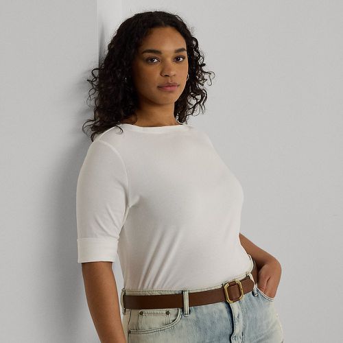 Grandes Tailles - T-shirt en coton stretch - Lauren Curve - Modalova