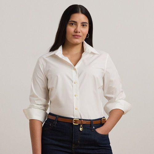 Grandes Tailles - Chemise infroissable en coton stretch - Lauren Curve - Modalova