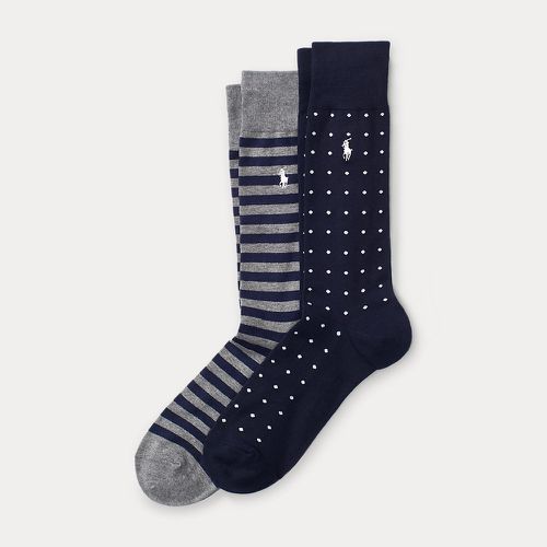 paires de chaussettes pois et rayures - Polo Ralph Lauren - Modalova