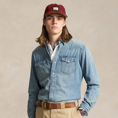 Chemise western en denim flammé - Polo Ralph Lauren - Modalova