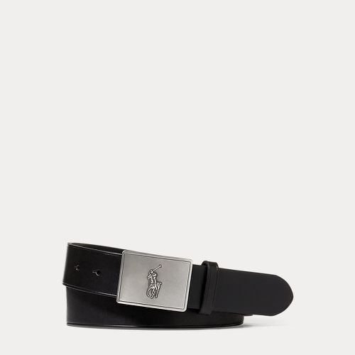 Ceinture en cuir avec plaque poney - Polo Ralph Lauren - Modalova