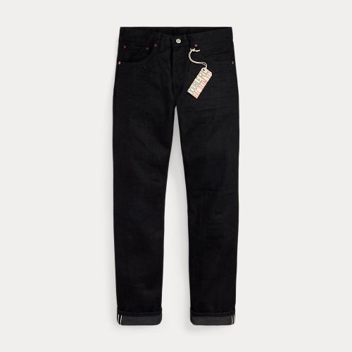 Jean slim noir à lisière selvedge - RRL - Modalova