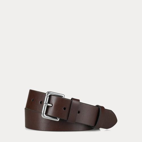 Ceinture en cuir à boucle rouleau - Polo Ralph Lauren - Modalova