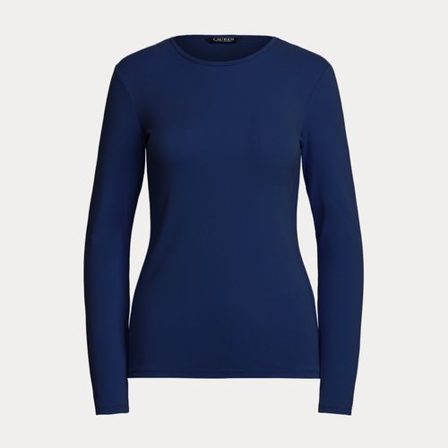 T-shirt manche longue coton stretch - Lauren - Modalova