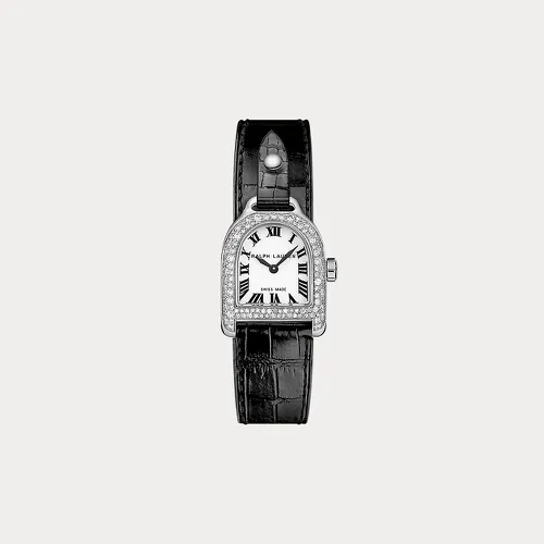 Montre mini acier et diamants - Ralph Lauren - Modalova