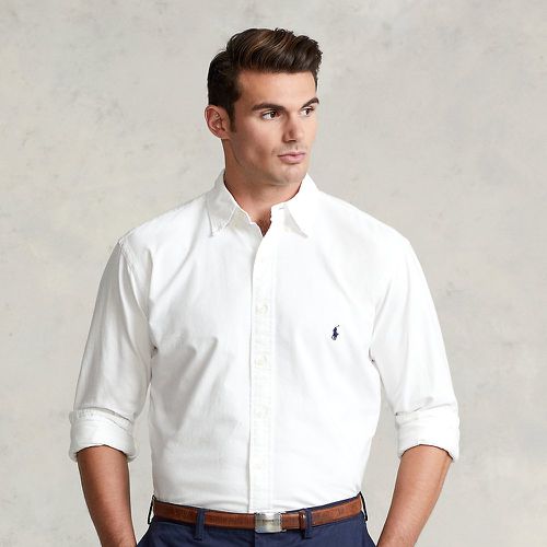 Grandes Tailles - Chemise Oxford teinte en pièce - Big & Tall - Modalova