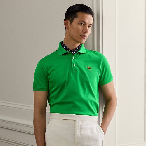 Polo en piqué Custom Slim Fit - Purple Label - Modalova