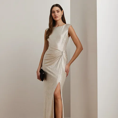 Robe de soirée métallisée sans manche - Lauren - Modalova