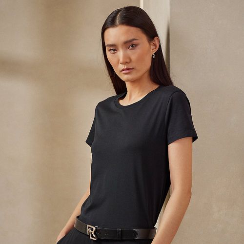 T-shirt col rond en coton - Collection - Modalova