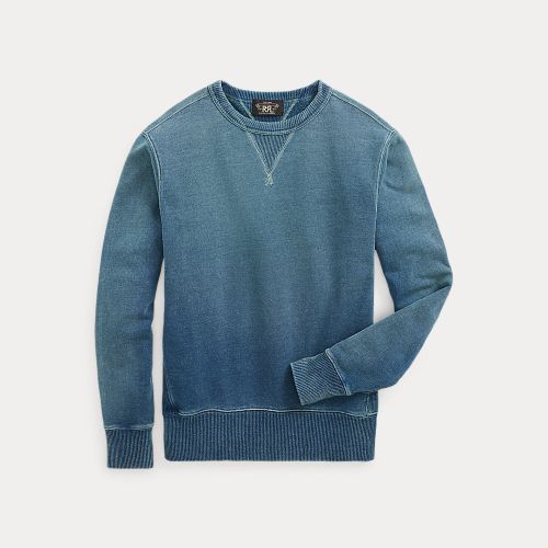Sweat en molleton éponge indigo - RRL - Modalova