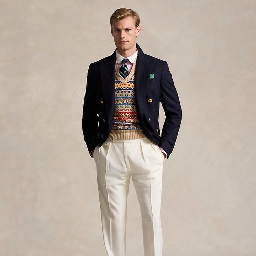Pantalon à pinces en laine barathéa - Polo Ralph Lauren - Modalova