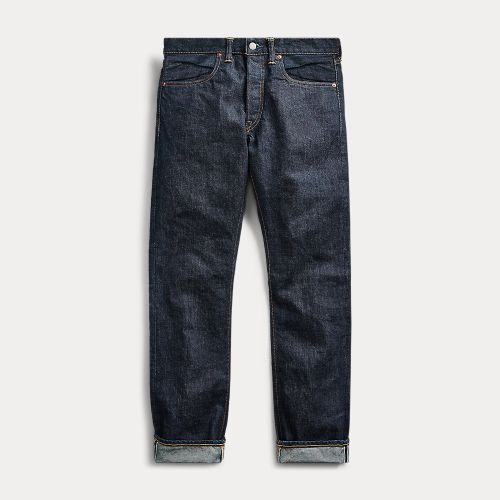 Jean Slim Fit selvedge à délavé unique - RRL - Modalova