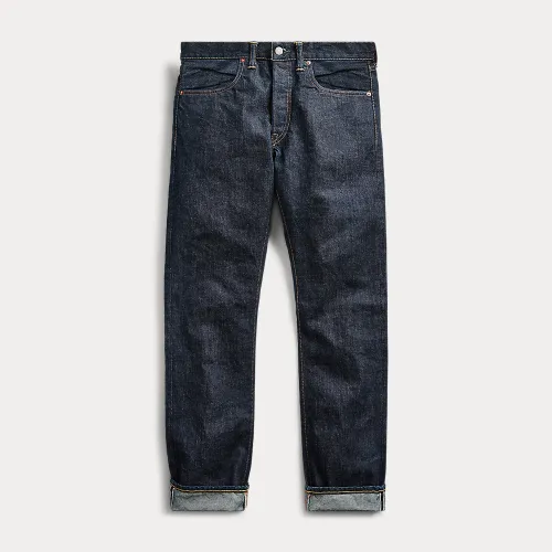 Jean Slim Fit selvedge à délavé unique - RRL - Modalova