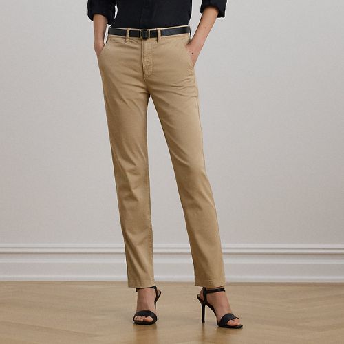 Pantalon slim en chino stretch - Lauren - Modalova