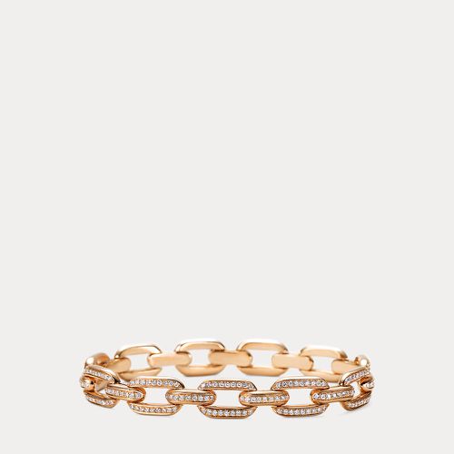 Bracelet chaîne or rose pavé de diamants - Ralph Lauren - Modalova
