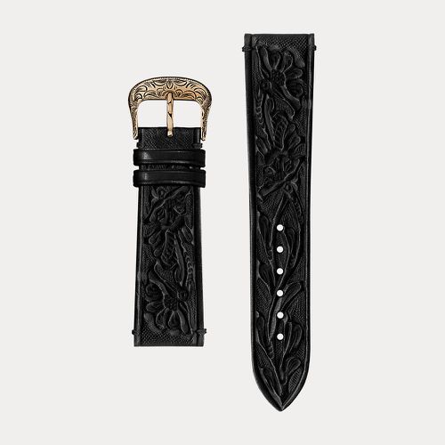Bracelet de montre en vachette gaufrée - Ralph Lauren - Modalova