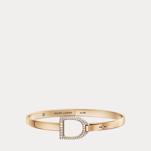 Bracelet jonc étrier en or rose pavé - Ralph Lauren - Modalova