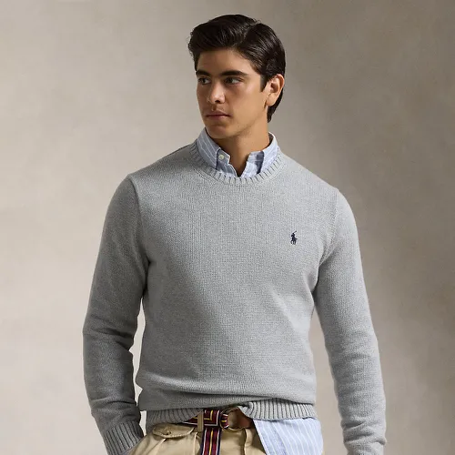 Pull col rond en coton - Polo Ralph Lauren - Modalova