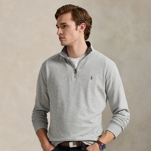 Pull demi-zippé en jersey luxueux - Polo Ralph Lauren - Modalova