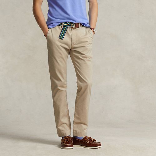 Pantalon chino slim stretch lavé - Polo Ralph Lauren - Modalova