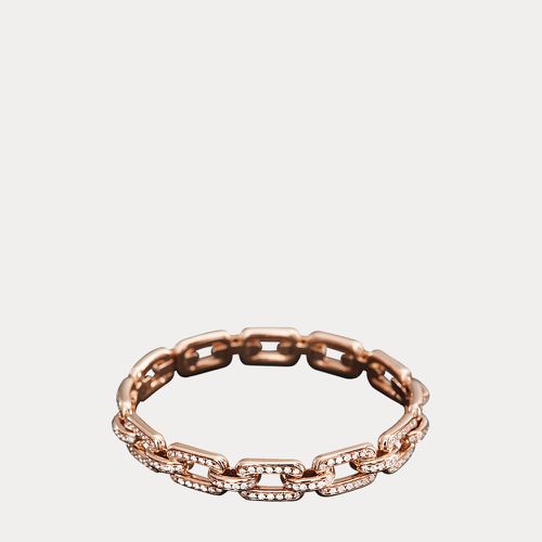 Large bracelet jonc en or rose pavé - Ralph Lauren - Modalova