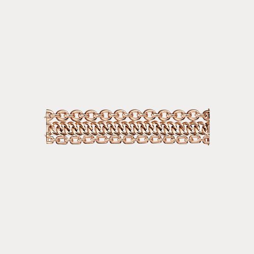 Bracelet maillon 3 rangs en or rose - Ralph Lauren - Modalova