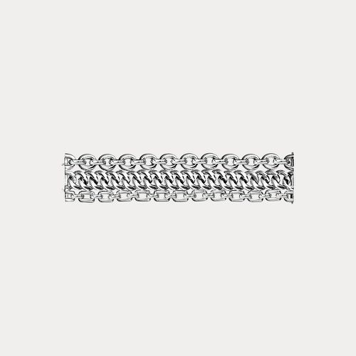 Bracelet maillon 3 rangs en argent - Ralph Lauren - Modalova