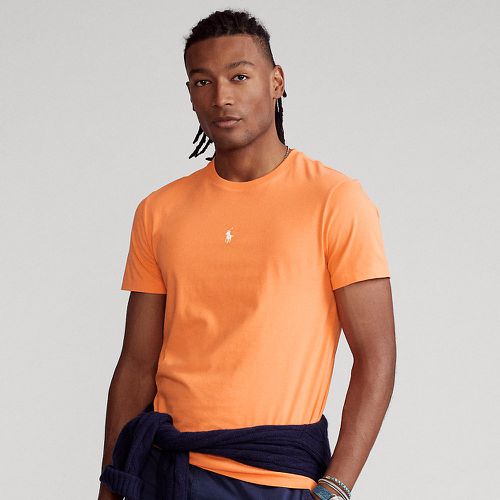 T-shirt ajusté à col rond en jersey - Polo Ralph Lauren - Modalova