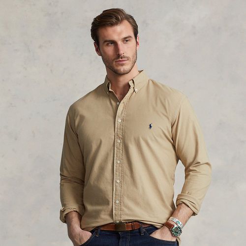 Grandes Tailles - Chemise Oxford teinte en pièce - Big & Tall - Modalova