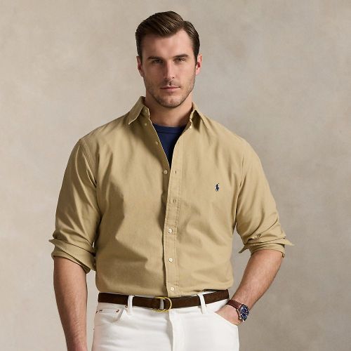 Grandes Tailles - Chemise Oxford teinte en pièce - Big & Tall - Modalova