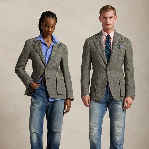 La veste RL67 à chevrons en tweed - Polo Ralph Lauren - Modalova
