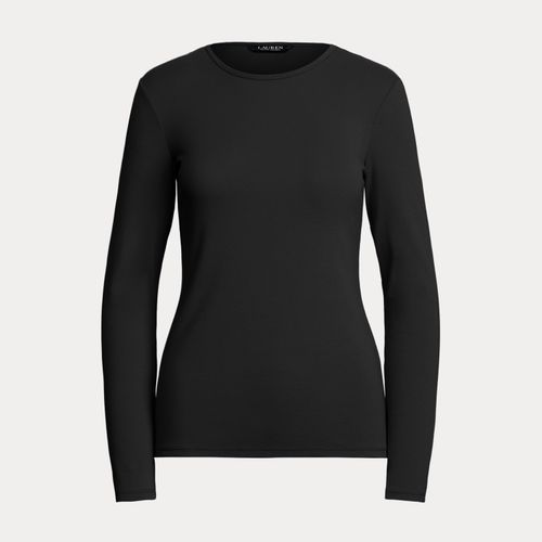 T-shirt manche longue coton stretch - Lauren - Modalova