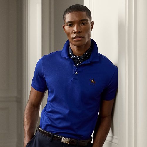 Polo en piqué Custom Slim Fit - Purple Label - Modalova
