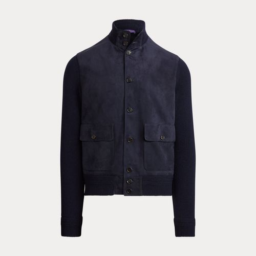 Cardigan en cachemire et daim - Purple Label - Modalova