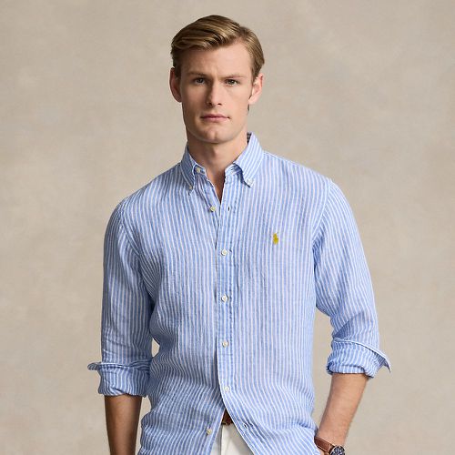 Chemise rayée ajustée en lin - Polo Ralph Lauren - Modalova